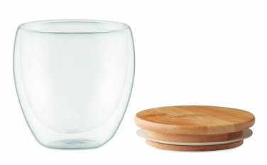 Logotrade corporate gift picture of: Double wall glass 250ml Hamburg