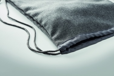 Logotrade promotional item image of: 1200D heathered drawstring bag