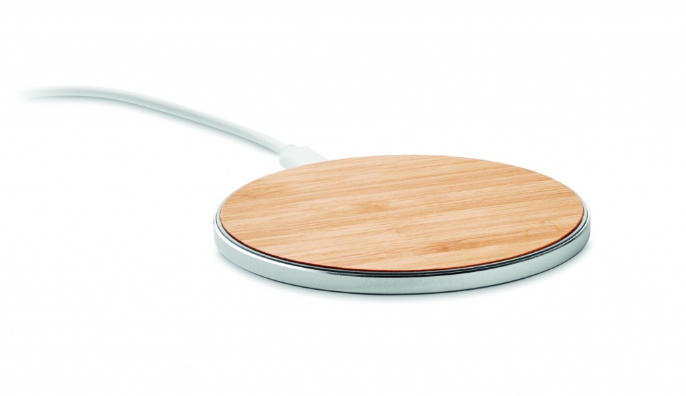 Logotrade business gift image of: Bamboo wireless charger 10W DESPAD