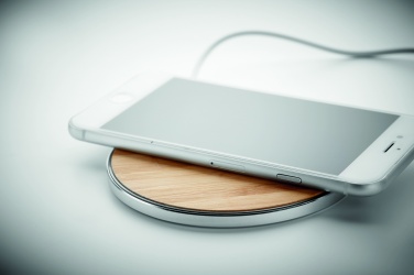 Logotrade advertising products photo of: Bamboo wireless charger 10W DESPAD