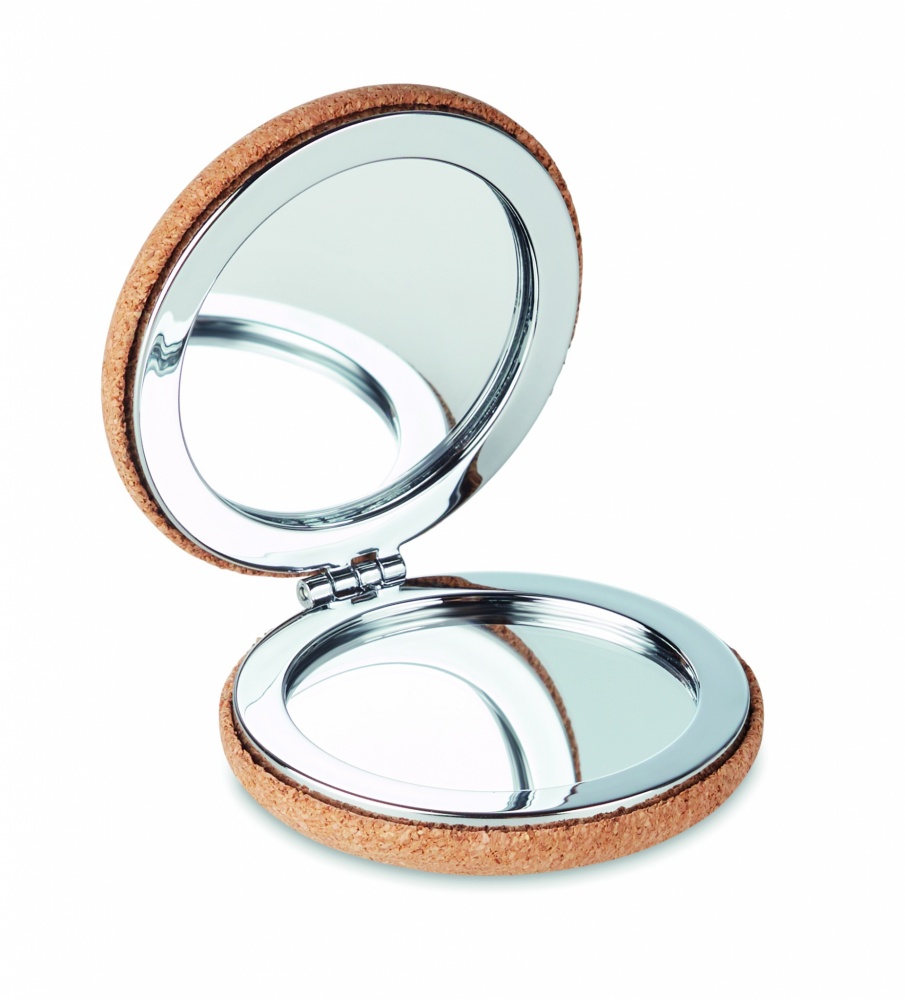 Logotrade promotional product image of: Pocket mirror with cork cover
