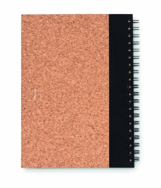 Logo trade business gift photo of: Cork notebook with pen