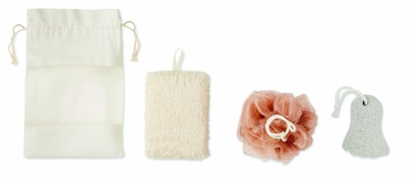 Logotrade corporate gift image of: Bath set in cotton pouch