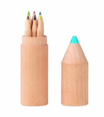 Logo trade promotional items picture of: 6 pencils in wooden box