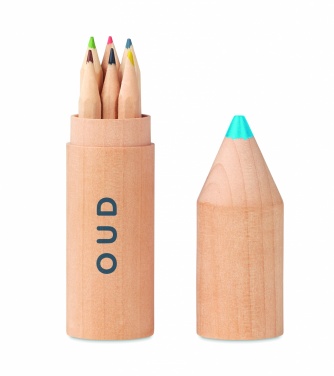 Logo trade corporate gift photo of: 6 pencils in wooden box