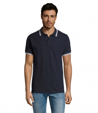 Logo trade promotional giveaway photo of: PASADENA men polo 200g