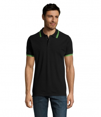 Logo trade advertising products image of: PASADENA men polo 200g
