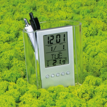 Logo trade promotional merchandise photo of: Acrylic desk pen holder MADRID