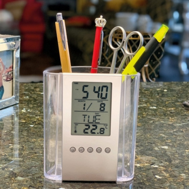 Logotrade promotional giveaway picture of: Acrylic desk pen holder MADRID