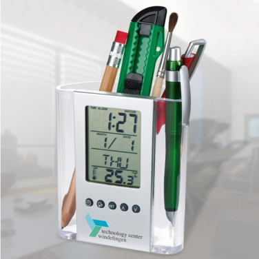 Logotrade promotional product image of: Acrylic desk pen holder MADRID