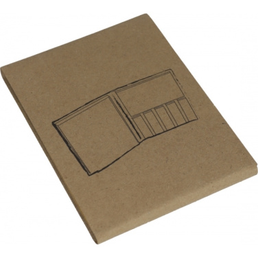 Logo trade promotional item photo of: Adhesive note pad BURLINGTON