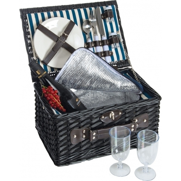 Logo trade promotional items image of: Picnic basket RIVA DEL GARDA