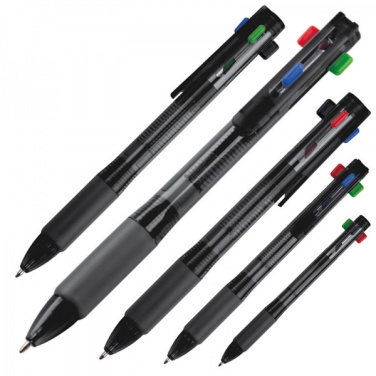 Logotrade promotional item picture of: Plastic ballpen 4in1 NEAPEL