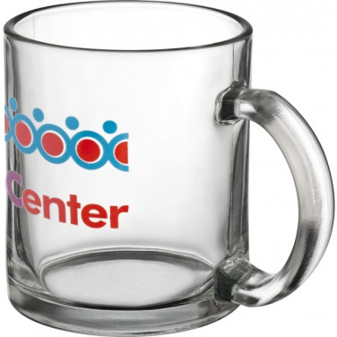 Logo trade corporate gifts image of: Glass mug LIMERICK 300 ml