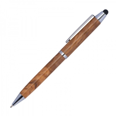 Logo trade promotional product photo of: Wooden ballpen with touch function ERFURT