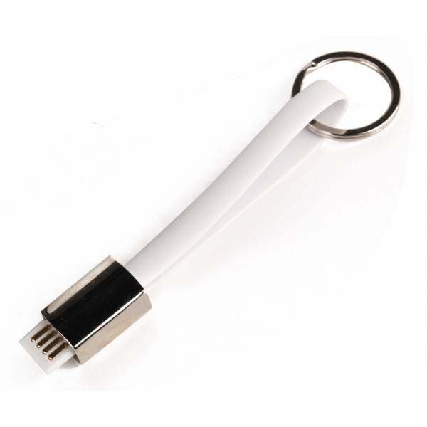 Logotrade corporate gift picture of: Data transfer cable and keyring