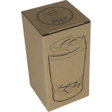 Logotrade promotional gift image of: Stainless steel mug with lid ROMA 250 ml