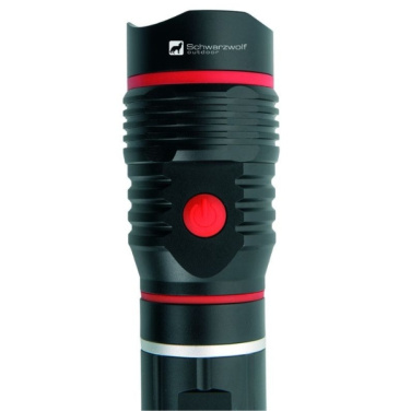 Logo trade promotional giveaways image of: Flashlight BIWA Schwarzwolf