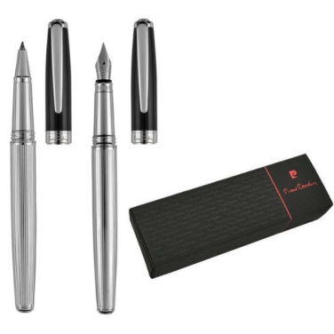 Logotrade promotional merchandise picture of: Writing set fountain pen & roller CHRISTOPHE Pierre Cardin