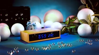Logo trade promotional gifts picture of: Desk clock TRONDHEIM