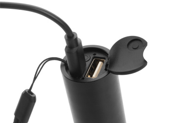 Logo trade promotional item photo of: Flashflight ZAGROS Schwarzwolf