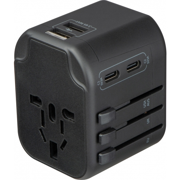 Logo trade corporate gifts picture of: Travel Adapter Maracena