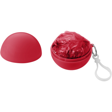Logo trade corporate gifts picture of: Xina rain poncho in storage ball with keychain