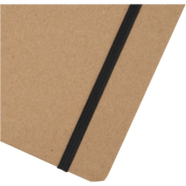 Logo trade promotional gift photo of: Holm A5 stone paper hard cover notebook with lined pages