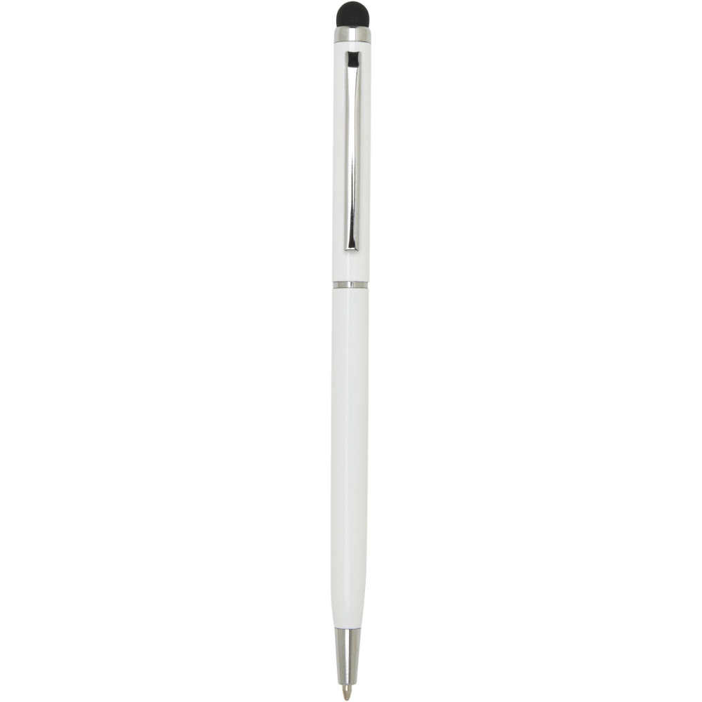 Logo trade promotional products image of: Ore aluminium ballpoint pen with stylus