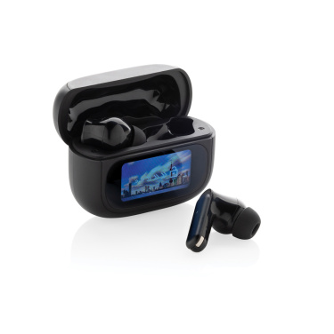 Logo trade promotional gifts picture of: Airtune RCS recycled plastic ANC earbuds with touch screen