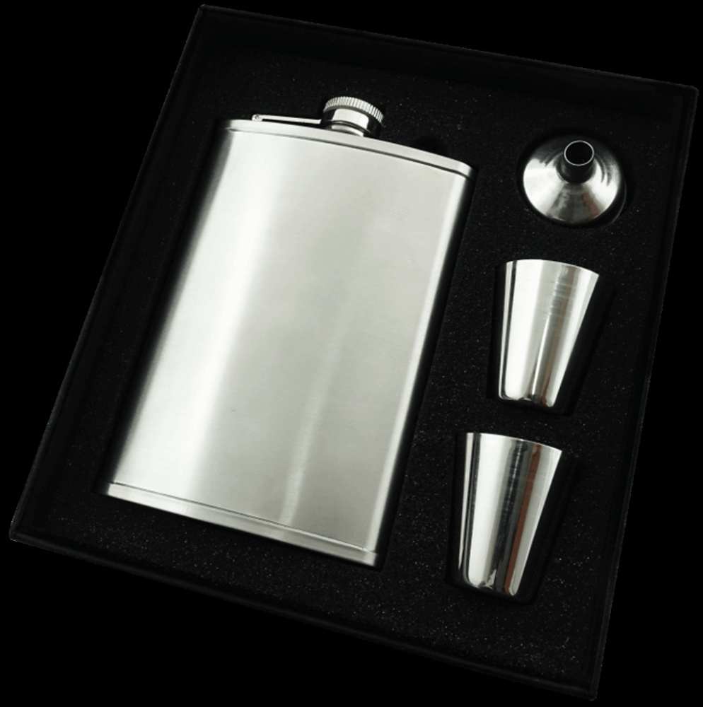 Logotrade advertising products photo of: Hip flask Set 92203600