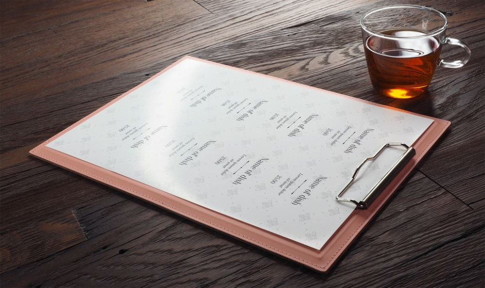 Logotrade business gift image of: Clipboard menu 1028094
