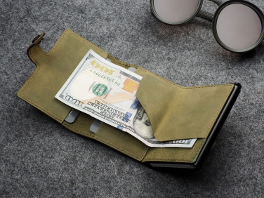 Logo trade advertising products picture of: RFID wallet - Hunter Leather 2109284