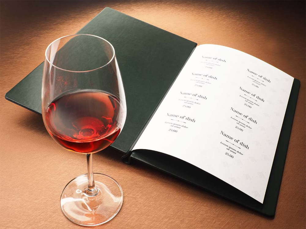 Logo trade advertising products image of: Menu cover 1229320