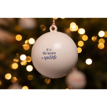 Logo trade promotional merchandise picture of: Christmas Bauble Ø 7 cm Recycled PP - Made in Europe