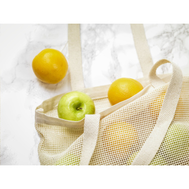Logo trade promotional item photo of: Natura Organic Mesh Shopper (180 g/m²) shopping bag