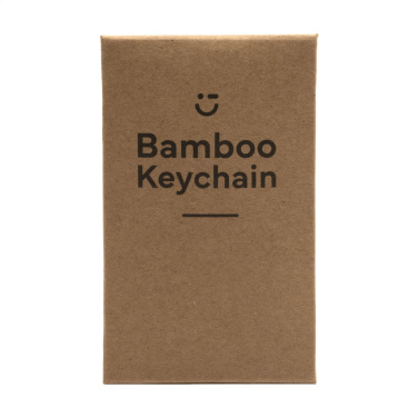Logotrade promotional item picture of: Bamboo Key Circle keyring
