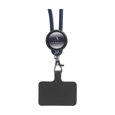 Logotrade corporate gift image of: Lace Lanyard GRS RPET 5 mm keycord