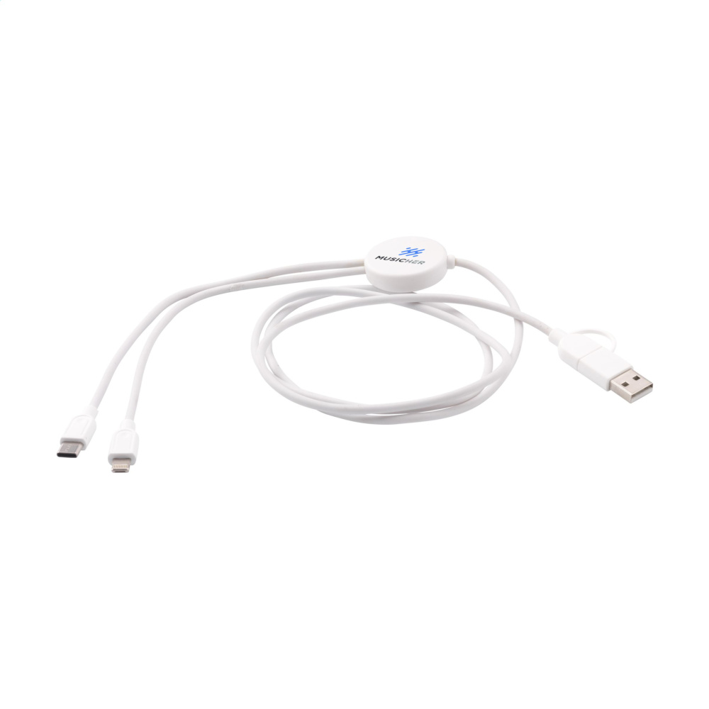 Logotrade promotional merchandise photo of: Charging Cable RCS Recycled ABS-TPE