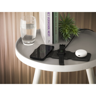 Logotrade promotional merchandise image of: TriCharge RCS  Recycled PU Wireless Charger