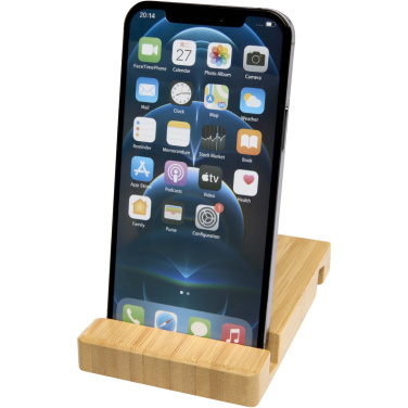 Logotrade promotional merchandise picture of: Bubup bamboo 2-angled tablet and phone stand