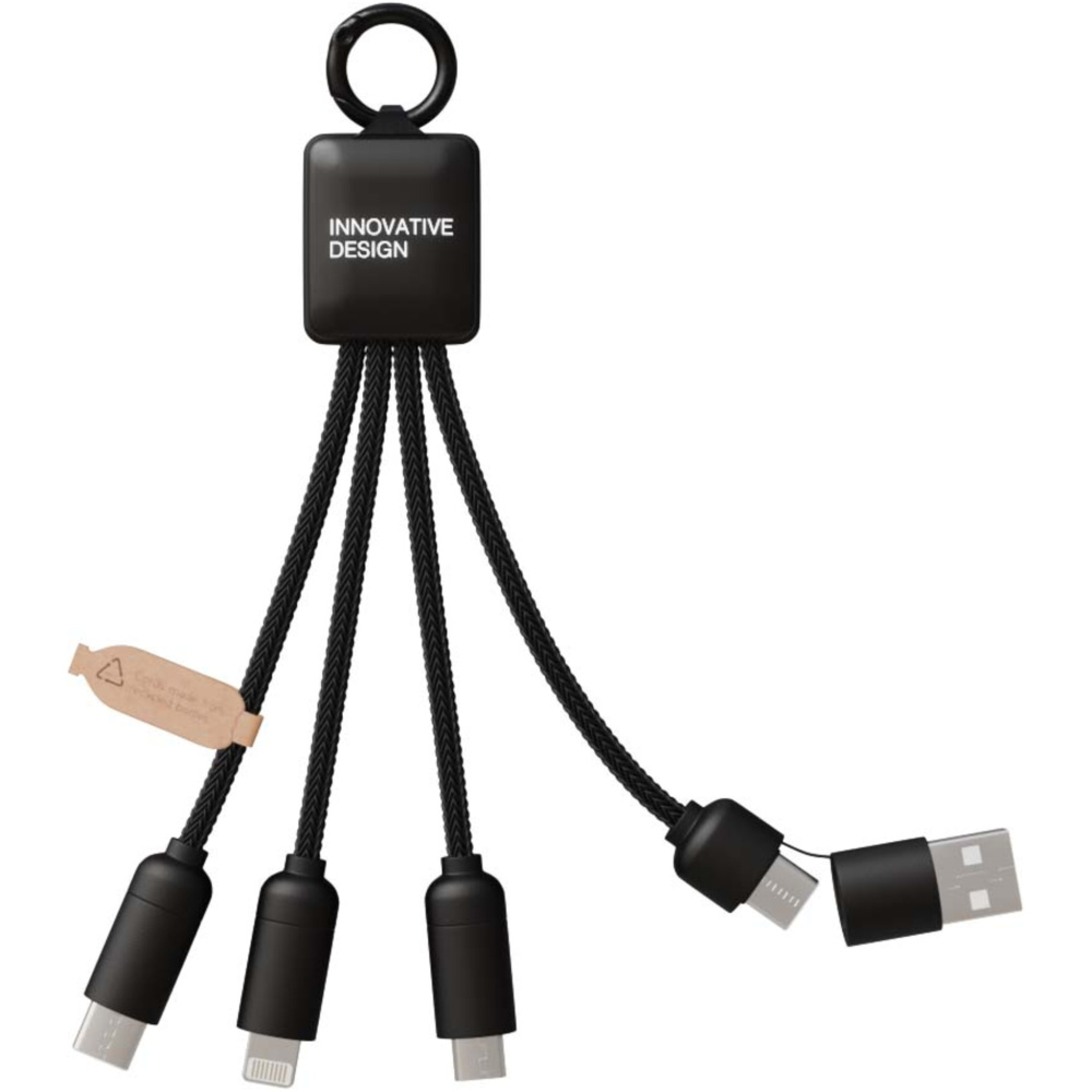 Logotrade promotional item picture of: SCX.design C13 15W 5-in-1 charging cable