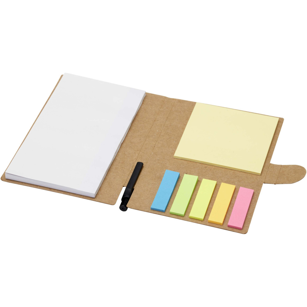Logo trade promotional merchandise image of: Swift sticky notes booklet with ballpoint pen (black ink)