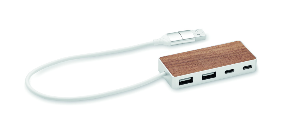 Logotrade promotional gift image of: USB hub 4 ports 27,5 cm