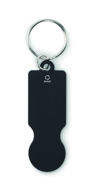 Logotrade promotional products photo of: Key ring with trolley token