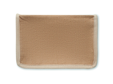 Logotrade advertising product image of: Jute and canvas cooler bag 3L