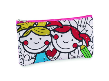 Logo trade promotional items image of: Pencil case with markers