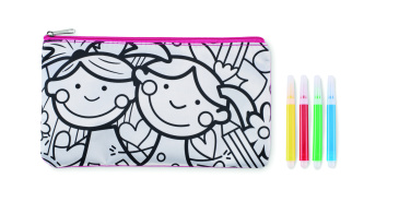 Logo trade promotional merchandise image of: Pencil case with markers