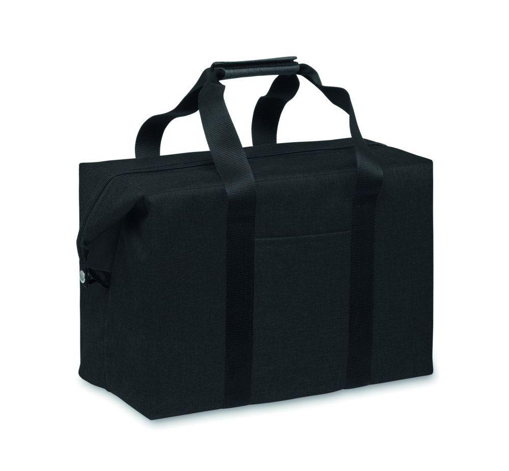 Logo trade business gifts image of: 300D RPET cooler bag 3L