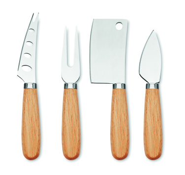 Logo trade promotional items picture of: Set of 4 cheese knives